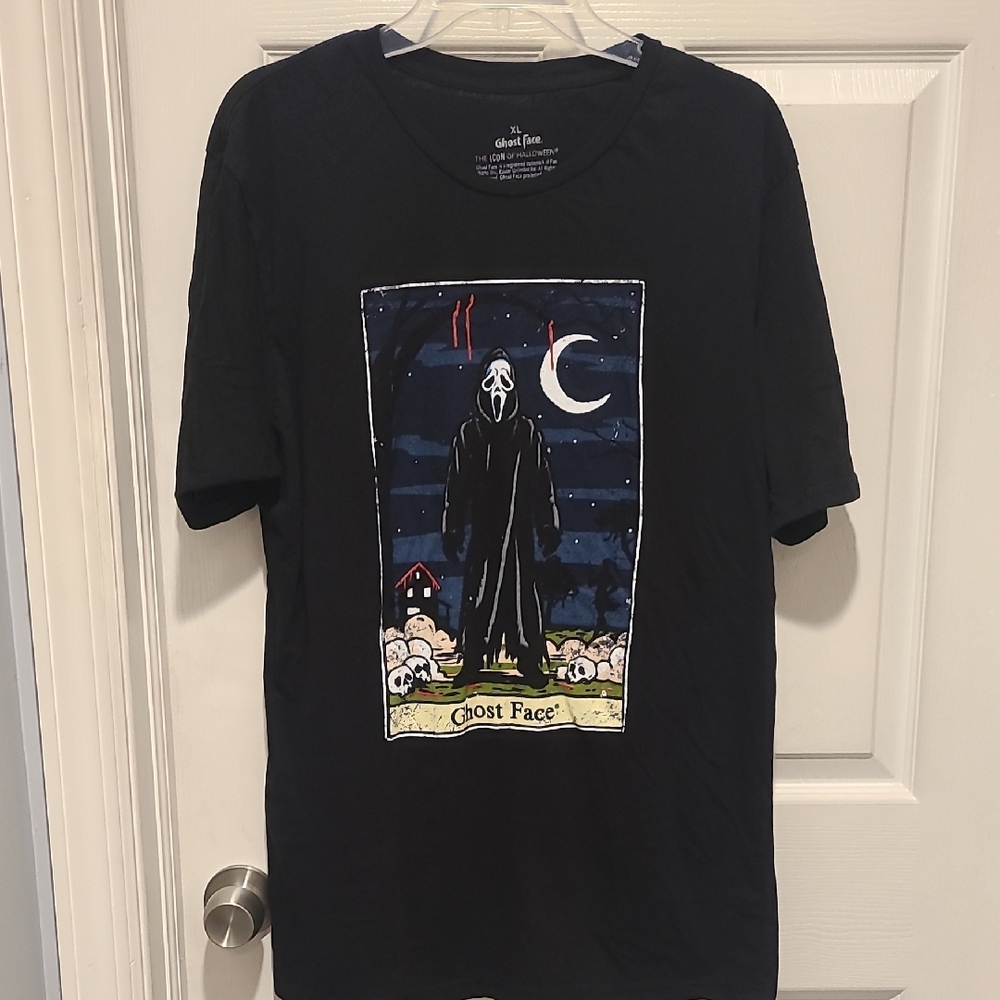 Ghost Face Black Short Sleeve Tee